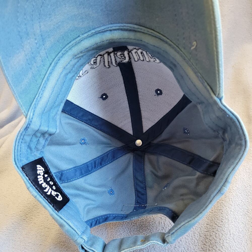 CALLAWAY GOLF Hat Cap Teal Adjustable Big Bertha Breathable Brass Finish Buckle - Picture 7 of 8